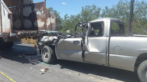Se registra accidente vehicular en la carretera Reynosa-San Fernando; Vialidad se mantiene cerrada 