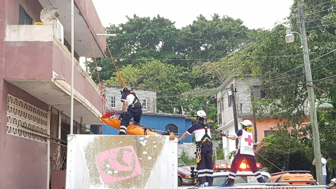 Realiza Cruz Roja Madero capacitación en rescate vertical