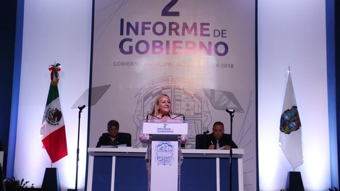 En Altamira se destacan hechos y logros al rendirse el segundo informe de gobierno.   
