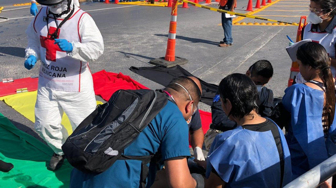 Con éxito celebran simulacro binacional en Matamoros