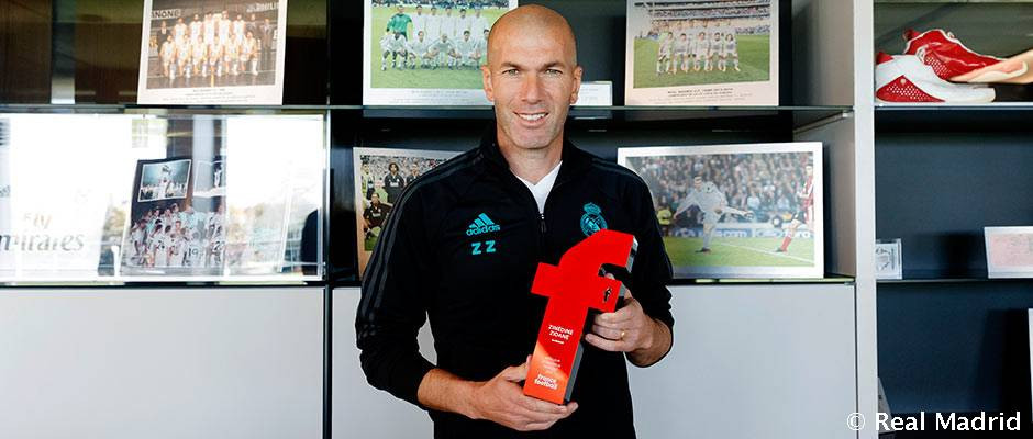 Zidane, mejor entrenador francés de 2017 para 'France Football'