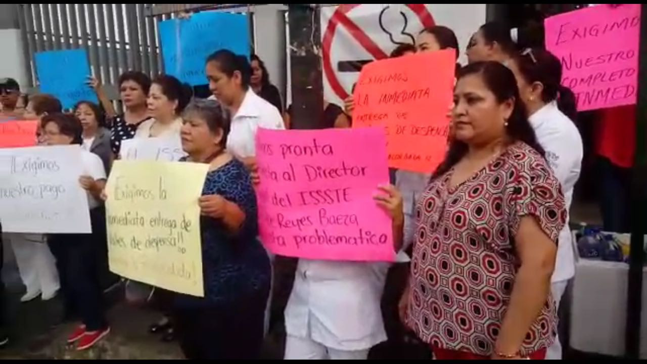 Trabajadores del ISSSTE no recibieron aguinaldos ni quincena completa 