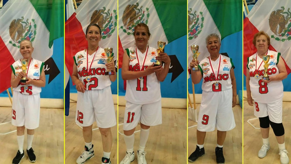 Abuelitas mexicanas ganan Mundial de básquetbol en Finlandia