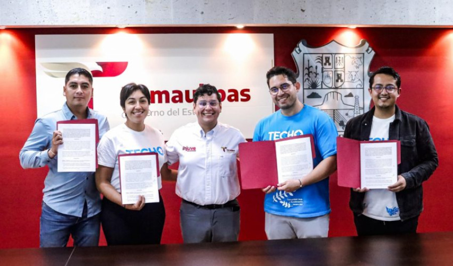 Firman INJUVE Tamaulipas y TECHO México convenio de colaboración para promover el voluntariado entre las juventudes