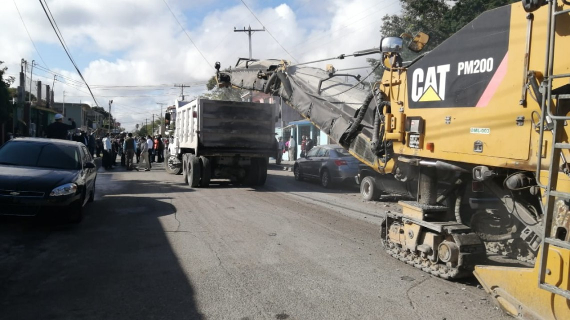 Inician trabajos de rehabilitación en conocida avenida con recursos del predial