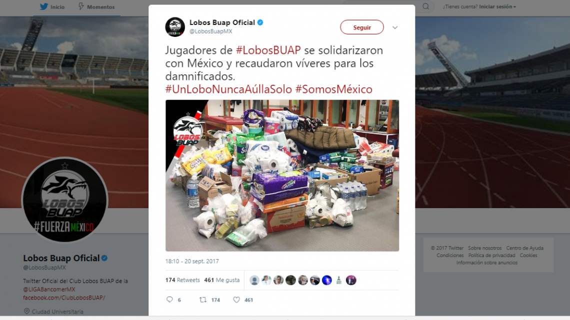 Gremio futbolistico se une en apoyo a afectados