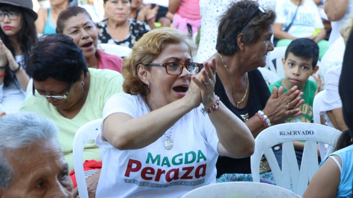 Auténtico respaldo de la gente recibe Magdalena Peraza 
