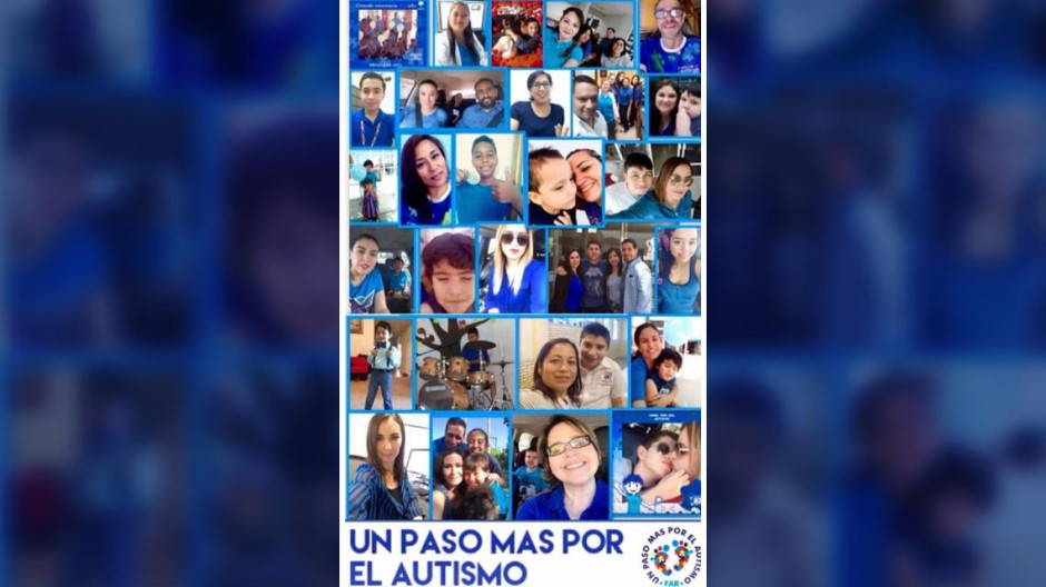 Concientizan sobre el autismo con adornos navideños azules