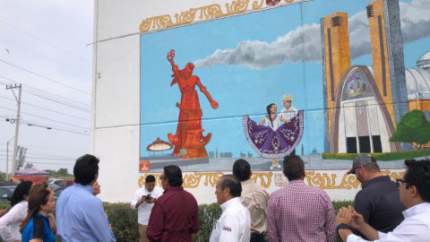 Inauguran mural alusivo a vida de Reynosa