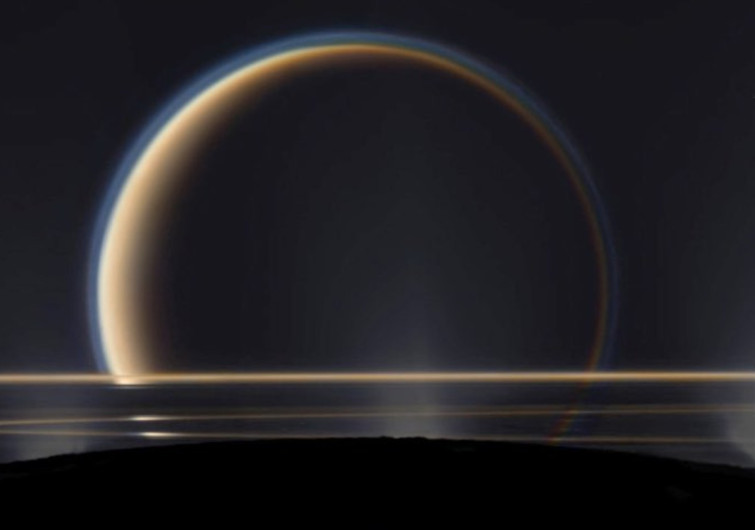 NASA muestra imagen de Encelado, la luna de Saturno