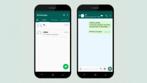 Así puedes platicar 'contigo mismo' en WhatsApp 