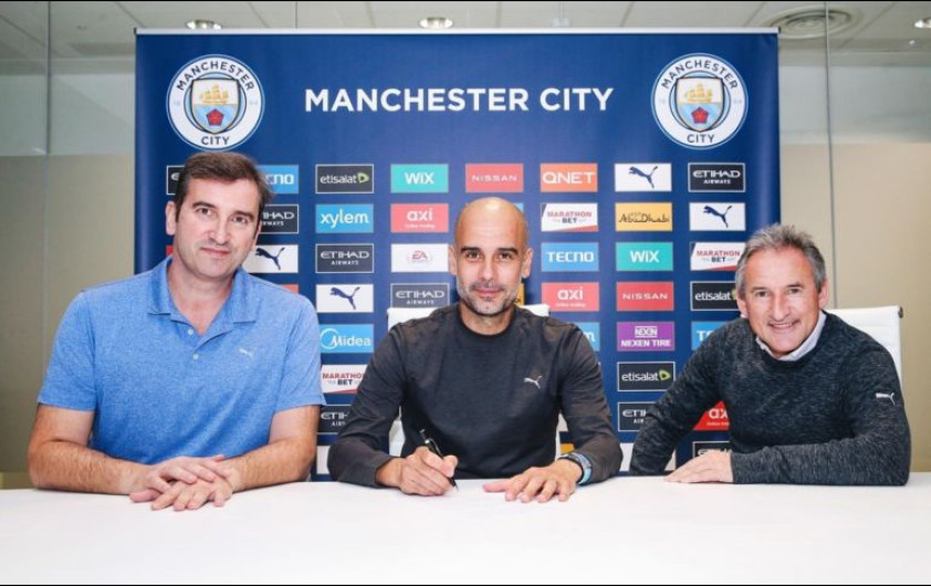 Pep Guardiola renueva con el Manchester City hasta 2023