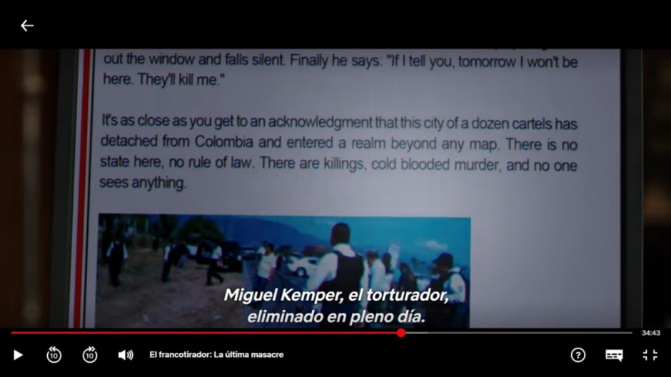 Utilizan foto del asesinato de Rodolfo Torre Cantú para ilustrar película de Netflix 