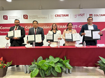Firman convenios USJT con CRETAM y COLTAM