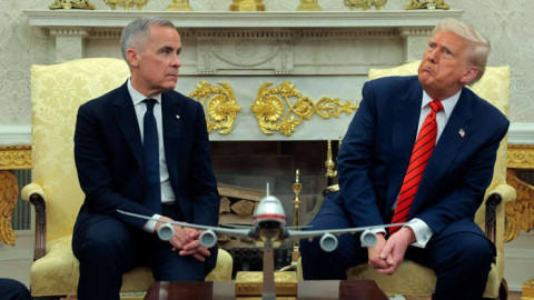 Carney defiende ante Trump que Canadá “no está en venta”; el republicano le responde “Nunca digas nunca”