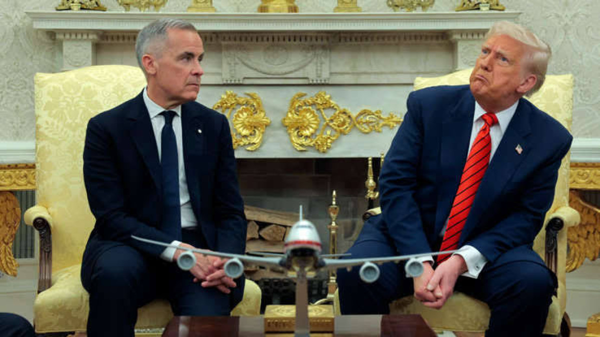 Carney defiende ante Trump que Canadá “no está en venta”; el republicano le responde “Nunca digas nunca”