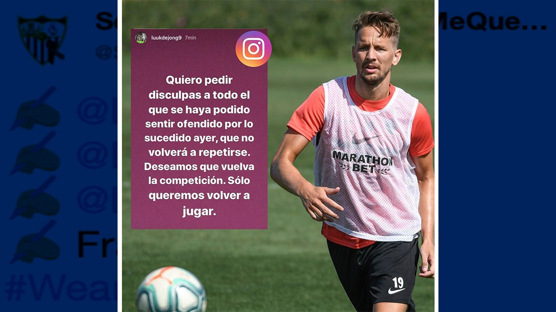 Jugadores del Sevilla piden disculpas por incumplir normas de la cuarentena