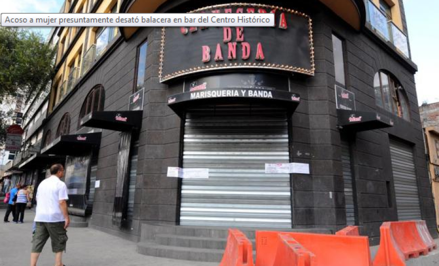 Disputa en bar deja dos muertos