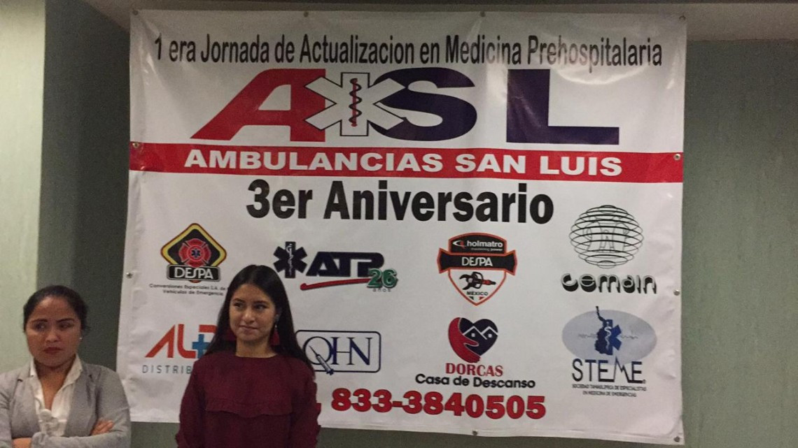 Ambulancias San Luis organiza con éxito la 1a. Jornada de Actualización en Medicina Prehospitalaria