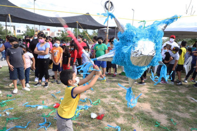 Lleva DIF Reynosa Brigada Navideña a la colonia Villa Florida