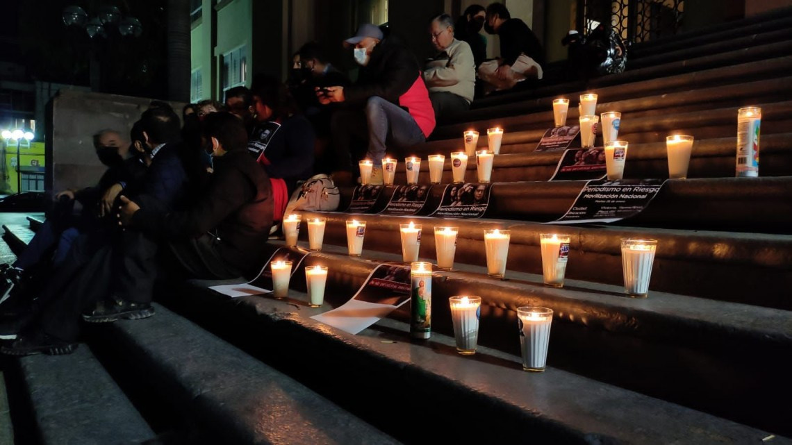 Se manifiestan en Victoria periodistas tras asesinatos de compañeros