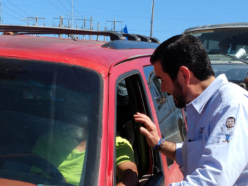 Franco y entusiasta se muestra Javier Garza Faz en su campaña proselitista