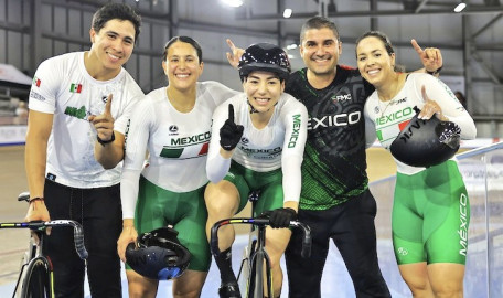 Mexicanas ganan medalla de oro en Copa de Naciones de Ciclismo de Pista en Canadá
