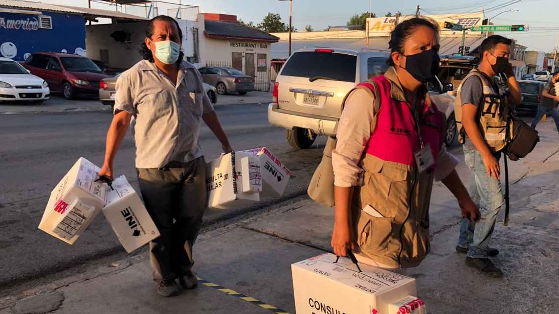 Participan en Nuevo Laredo 16 mil 271 electores en  la Consulta Popular 2021