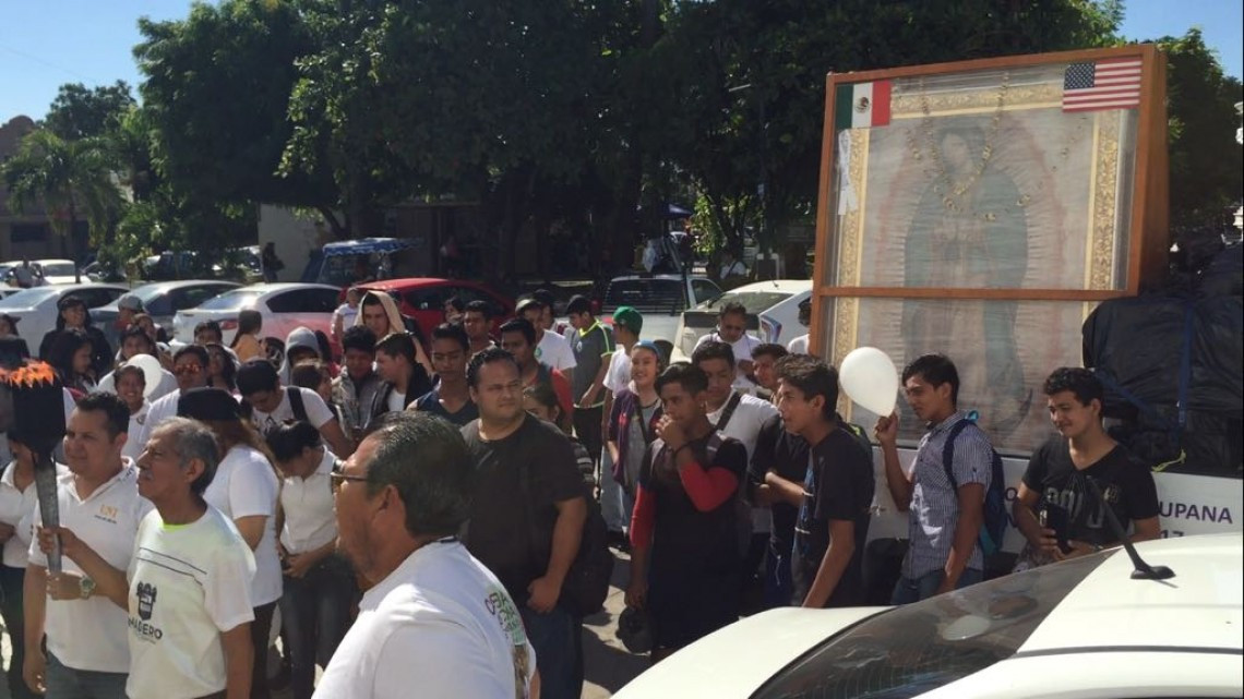 Antorcha Guadalupana, lleva mensaje de paz y solidaridad