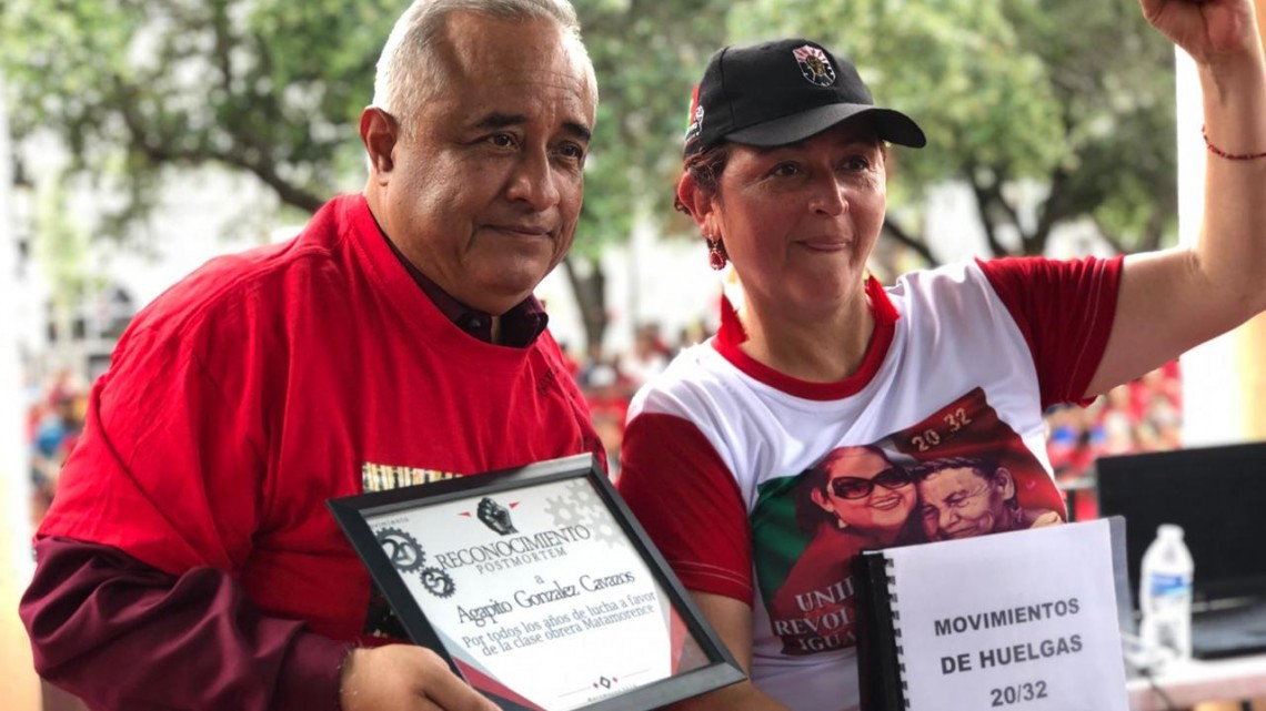 Obreros y activistas sociales piden la caída del charrismo