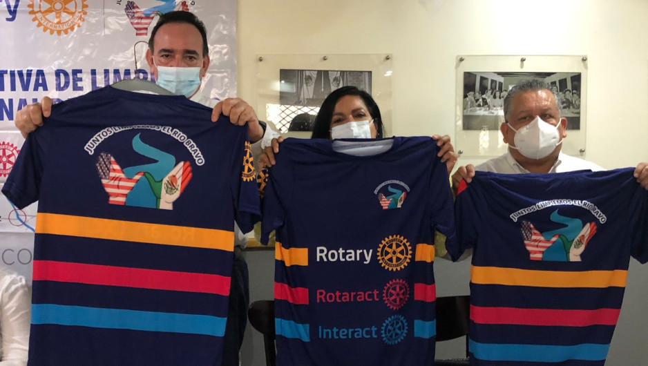 Rotarios se unen para limpiar Río Bravo