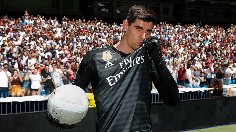 Courtois orgulloso de portar el uniforme del Real Madrid