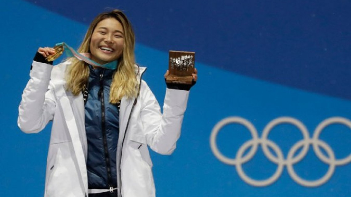 Chloe Kim, con tan solo 17 añitos, consiguió su primer oro olímpico 