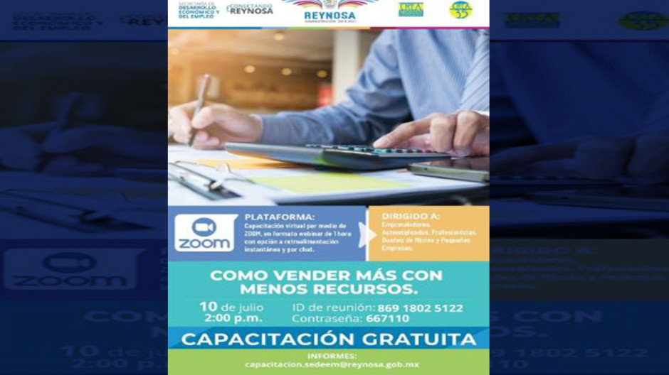 Invita Municipio a aprovechar capacitación comercial gratuita 