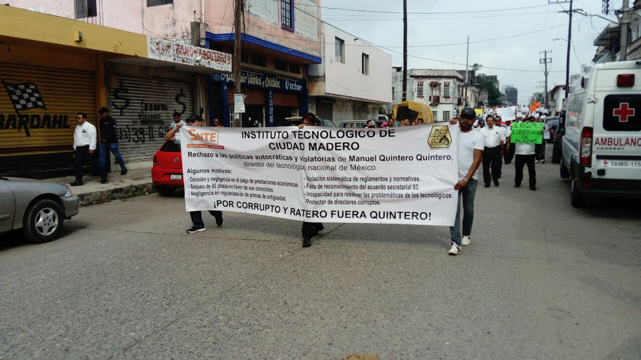 Amagan sindicalizados del Tec de Madero con paro nacional