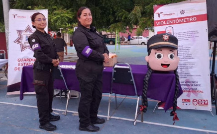 A través del arte y la proximidad, Guardia Estatal de Género previene la violencia familiar