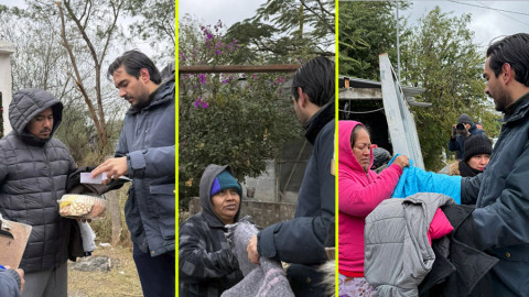 Lleva Carlos Peña Ortiz ayuda a los más vulnerables ante las bajas temperaturas