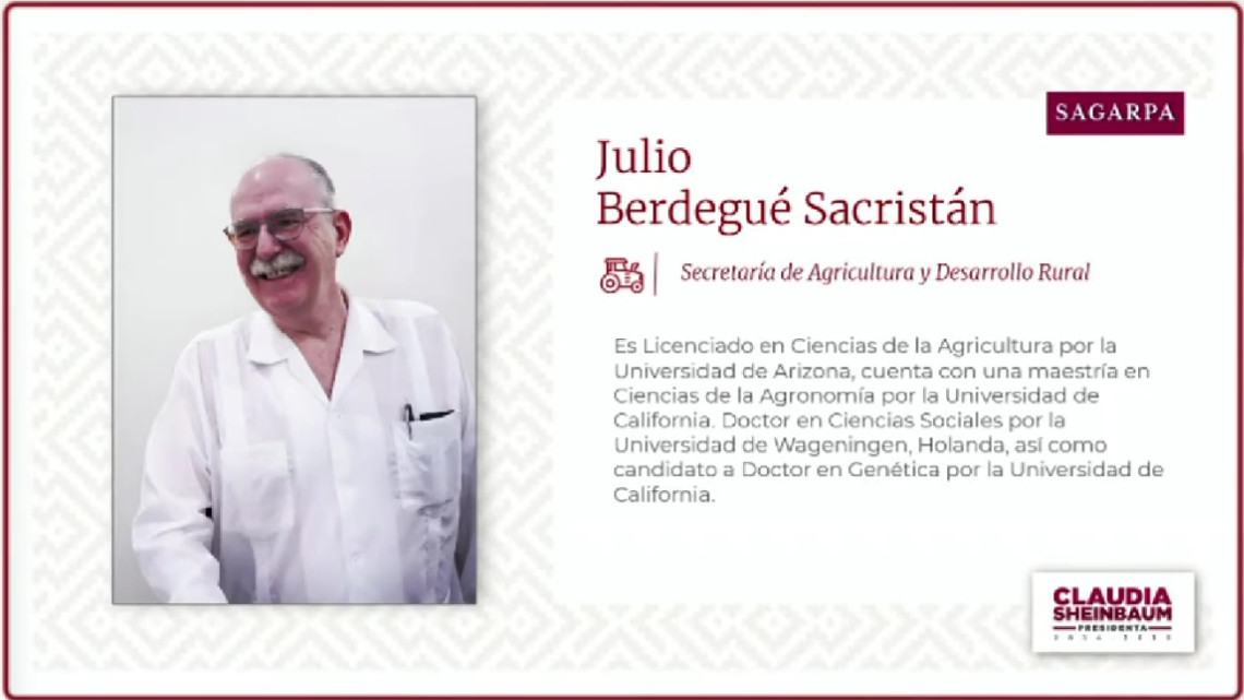 Claudia Sheinbaum presenta a seis integrantes de su gabinete