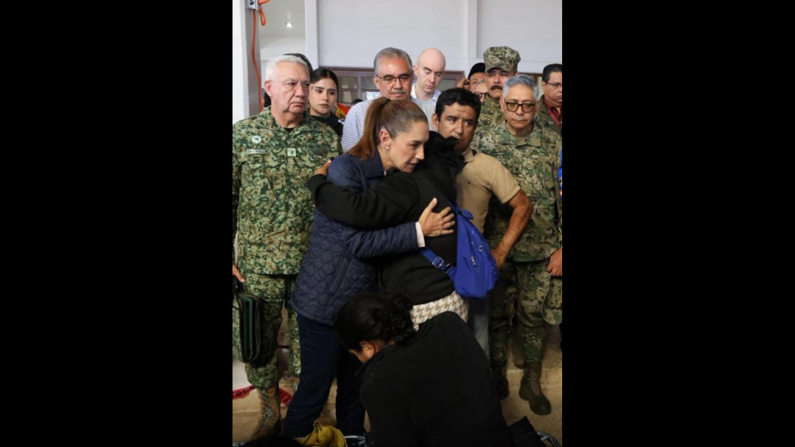 “No vamos a dejar a nadie desamparado”: Sheinbaum despliega apoyo a estados afectados por lluvias torrenciales