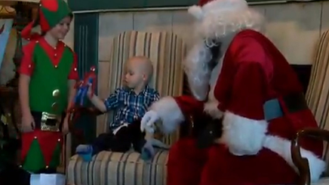 La navidad de ensueño de Brody, un pequeño con cáncer terminal