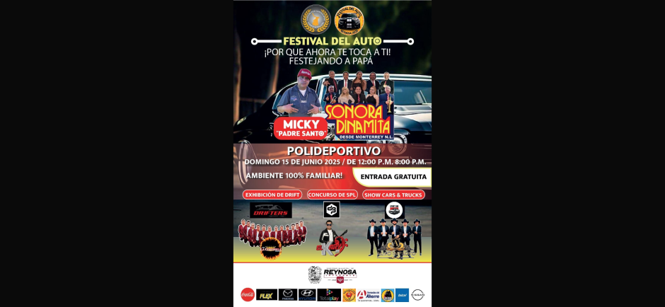 Festejará Gobierno de Reynosa el Día del Padre con el Festival del Auto 2025