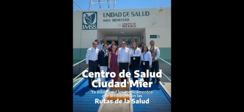 Abastecen centro de salud de Ciudad Mier con medicamentos de la Ruta de la Salud