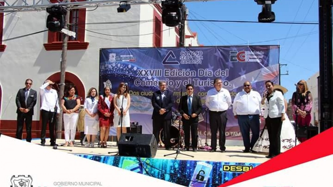 Festejan la "XXVIII edición del día del comercio y el turismo" en Camargo