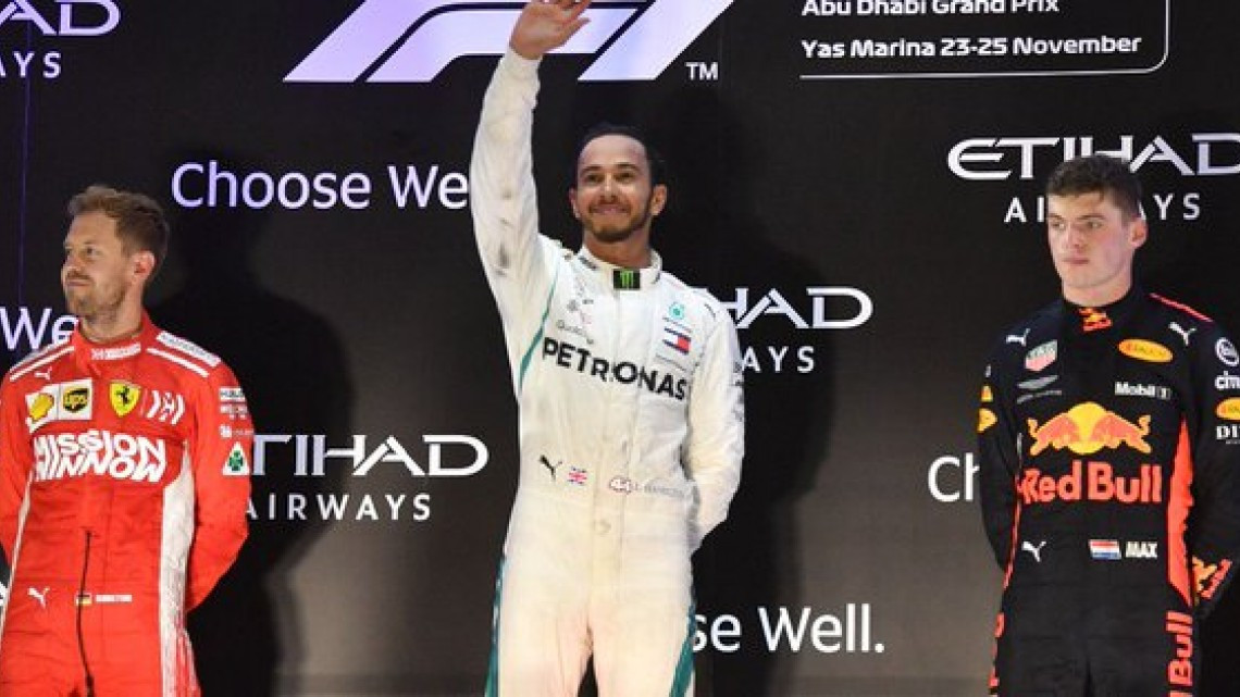 Lewis Hamilton se lleva Abu Dabi y el campeonato 2018, Checo Pérez termina en octavo