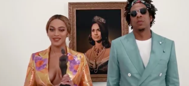 Beyoncé y Jay Z agradecen premio BRIT con tributo a Meghan Markle 