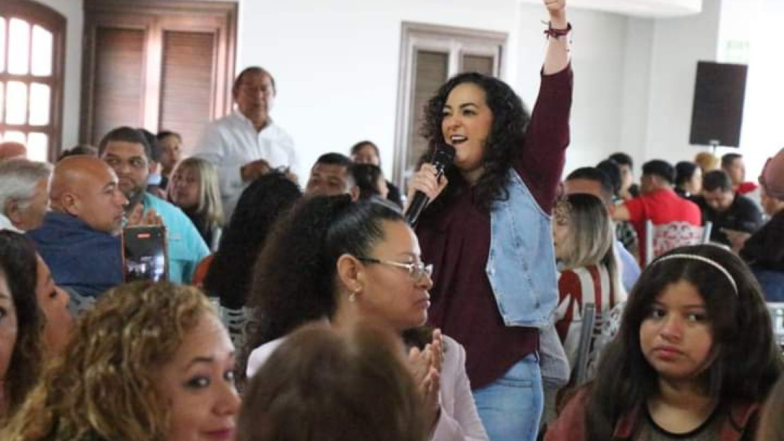 Se reúne Olga Sosa candidata de Morena al Senado, con la clase obrera de Matamoros