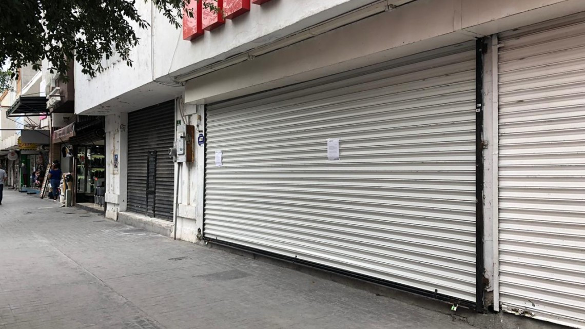 Cierran indefinidamente algunos negocios en la Peatonal Hidalgo