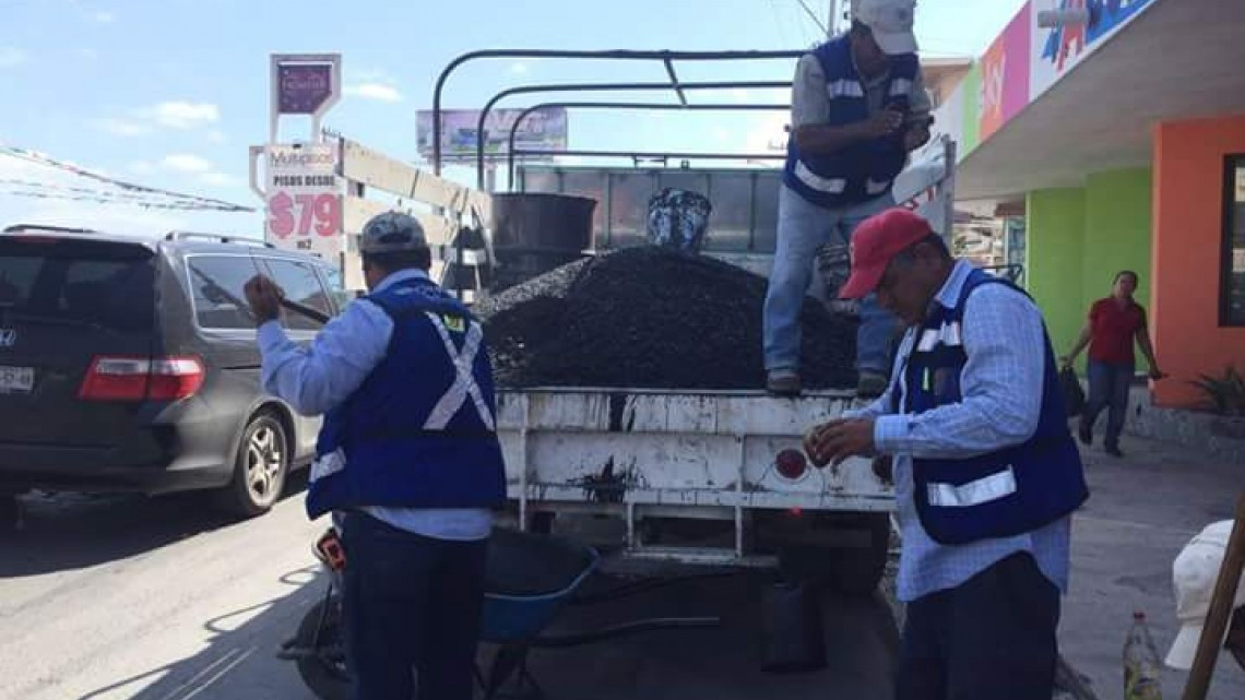 Servicios Primarios realiza labores de bacheo