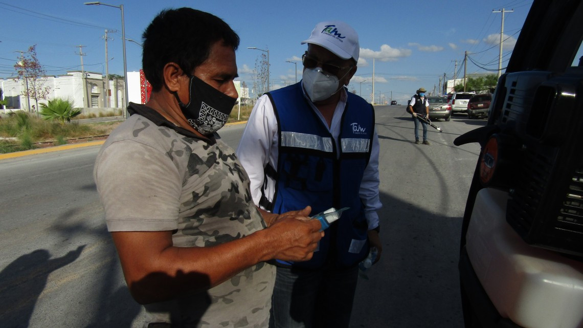 Suman colonias Luis Donaldo Colosio, Benito Juárez, Balcones de Alcalá y Puerta del Sol a jornadas gratuitas  de desinfección contra el COVID-19