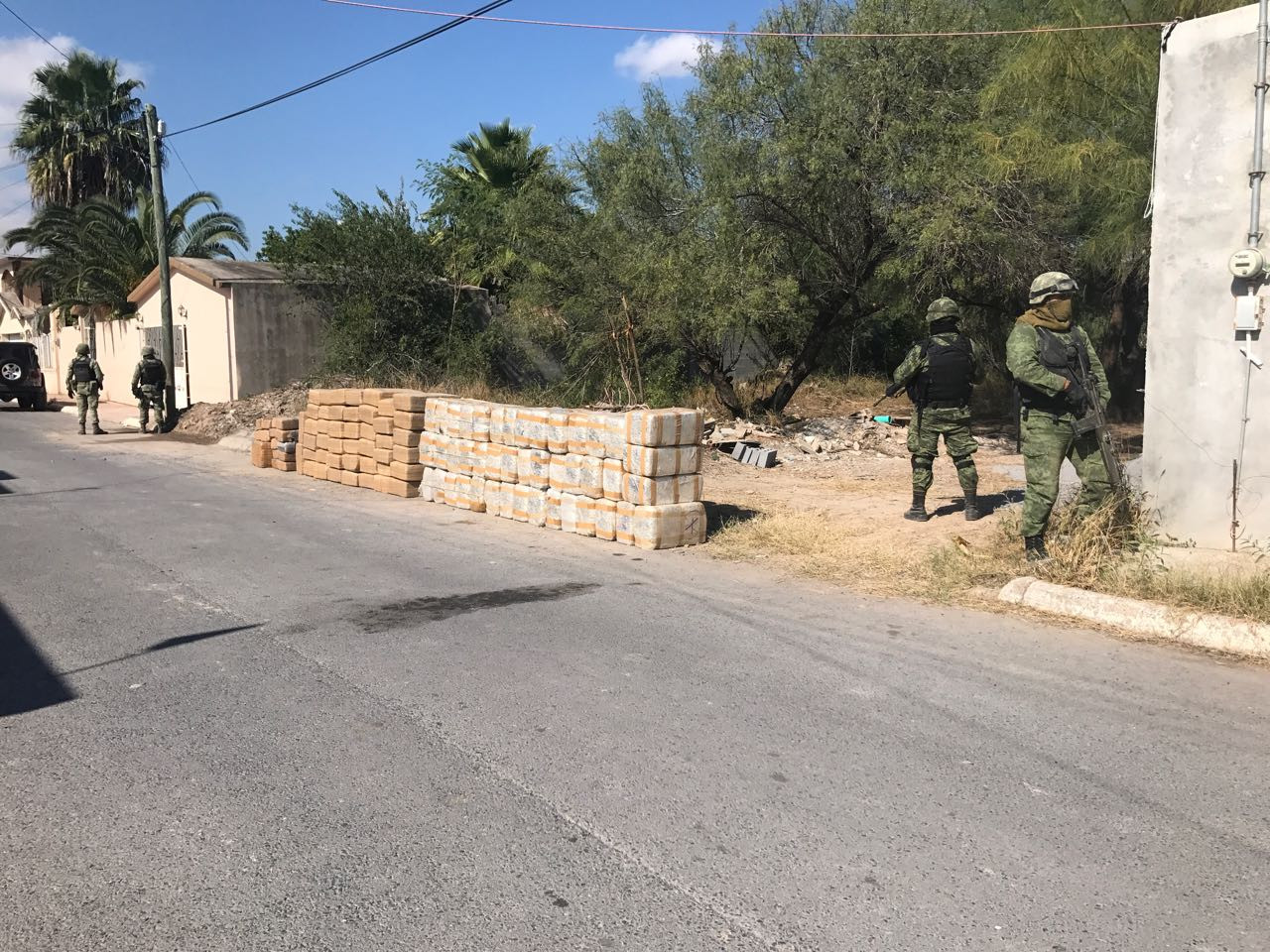 Aseguran paquetes con Marihuana en Miguel Alemán